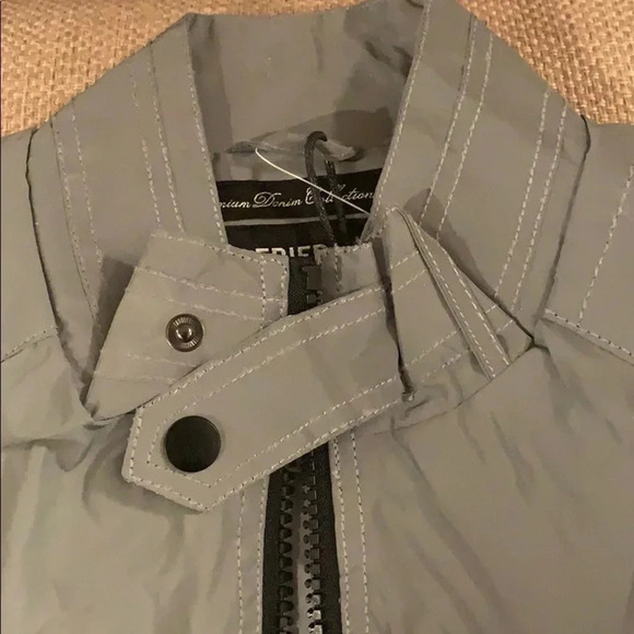 Fried Denim Reflective Jacket Jacket Gray Men’s Sizee Large New - Picture 6 of 16
